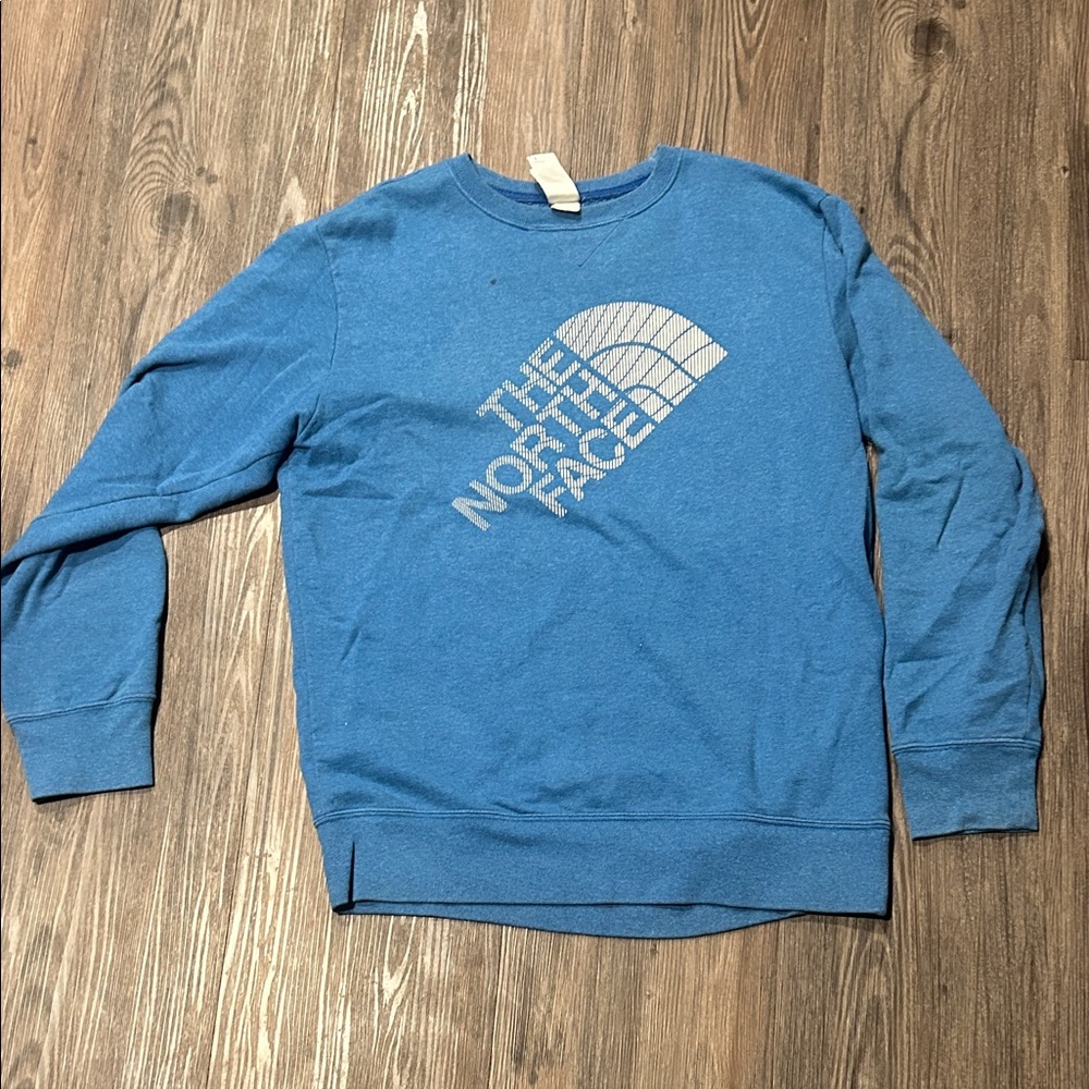 The North Face Men's Heather Blue Crewneck Sweater